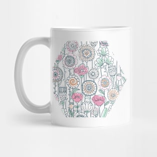 Wildflowers doodles Mug